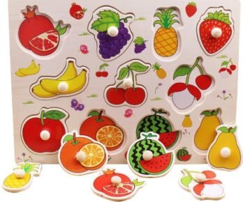 Puzzle en Bois Bébé (Fruits)